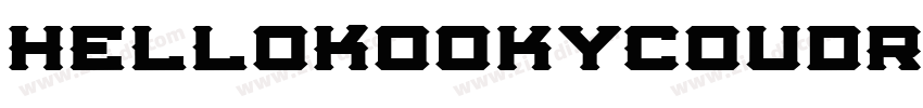HelloKookyCoudRegula字体转换