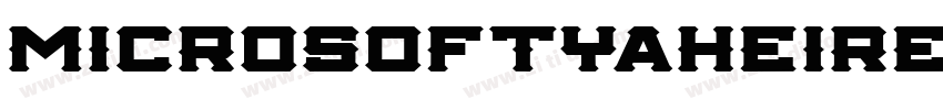 MicrosoftYaHeiRegula字体转换