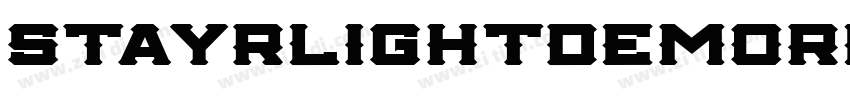 StayrlightDEMORegula字体转换