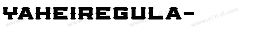 YaHeiRegula字体转换