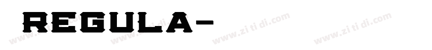 思源Regula字体转换