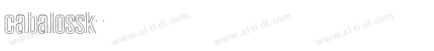cabalossk字体转换