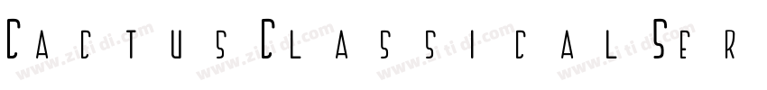 CactusClassicalSerif字体转换