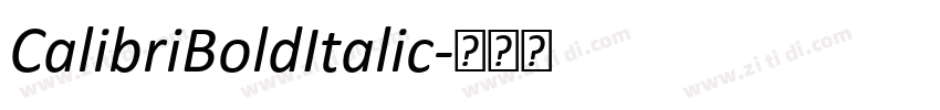 CalibriBoldItalic字体转换