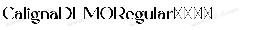 CalignaDEMORegular字体转换
