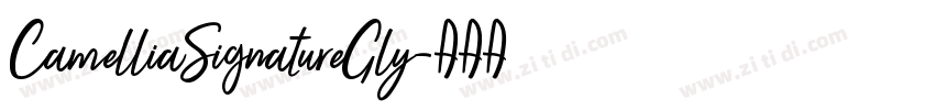 CamelliaSignatureGly字体转换