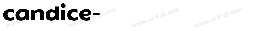 candice字体转换