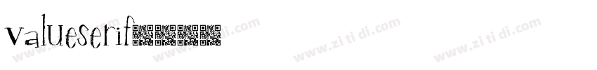 ValueSerif字体转换