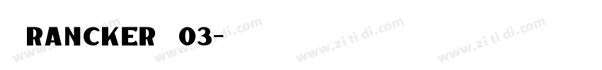 FranckerW03字体转换