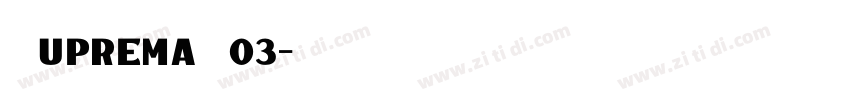 SupremaW03字体转换