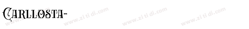 Carllosta字体转换