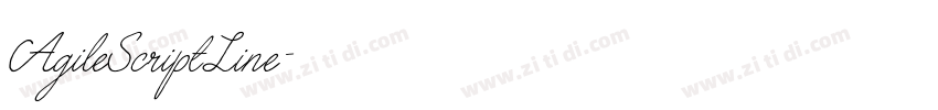 AgileScriptLine字体转换