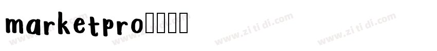 marketpro字体转换