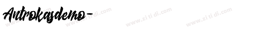 Antrokasdemo字体转换