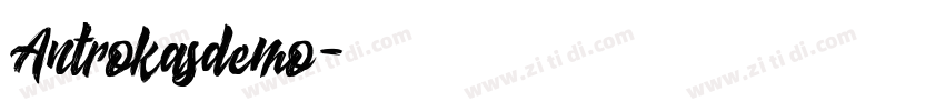 Antrokasdemo字体转换