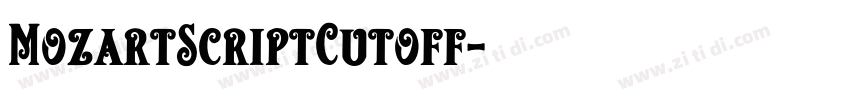 MozartScriptCutoff字体转换