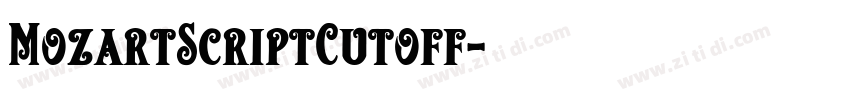 MozartScriptCutoff字体转换