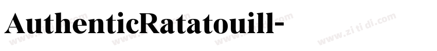 AuthenticRatatouill字体转换