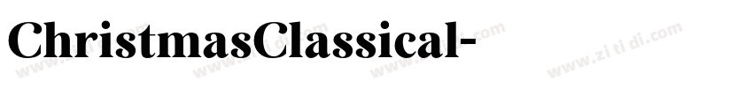ChristmasClassical字体转换