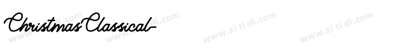 ChristmasClassical字体转换