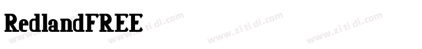 RedlandFREE字体转换