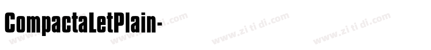 CompactaLetPlain字体转换