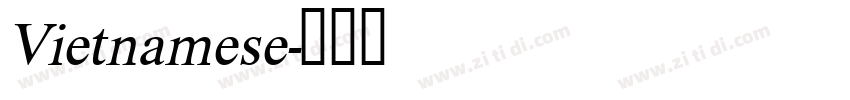 Vietnamese字体转换