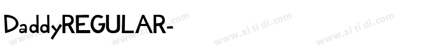 DaddyREGULAR字体转换