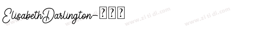 ElisabethDarlington字体转换