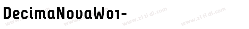 DecimaNovaW01字体转换