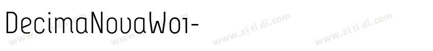DecimaNovaW01字体转换