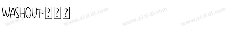 Washout字体转换