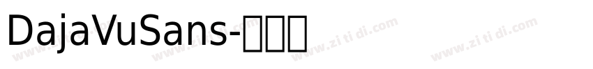 DajaVuSans字体转换