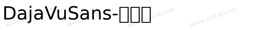 DajaVuSans字体转换