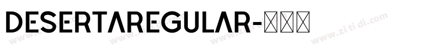DesertaRegular字体转换