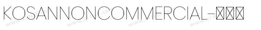 KosanNonCommercial字体转换