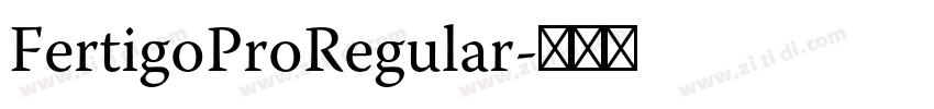 FertigoProRegular字体转换