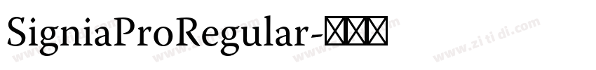 SigniaProRegular字体转换