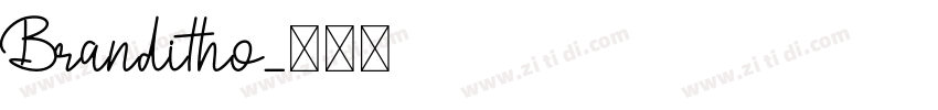 Branditho字体转换