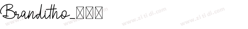 Branditho字体转换