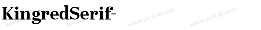 KingredSerif字体转换
