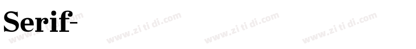 Serif字体转换