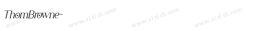 ThomBrowne字体转换