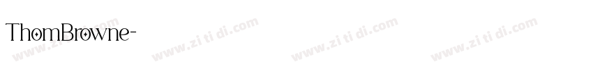 ThomBrowne字体转换