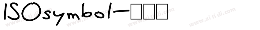 ISOsymbo1字体转换