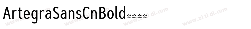 ArtegraSansCnBold字体转换
