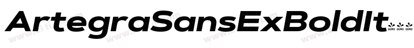 ArtegraSansExBoldIt字体转换