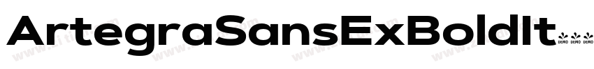 ArtegraSansExBoldIt字体转换