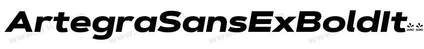 ArtegraSansExBoldIt字体转换