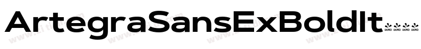 ArtegraSansExBoldIt字体转换